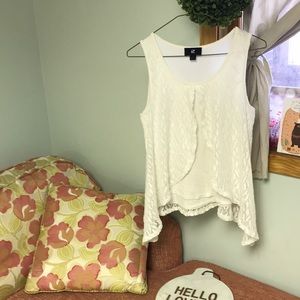 White two in one top